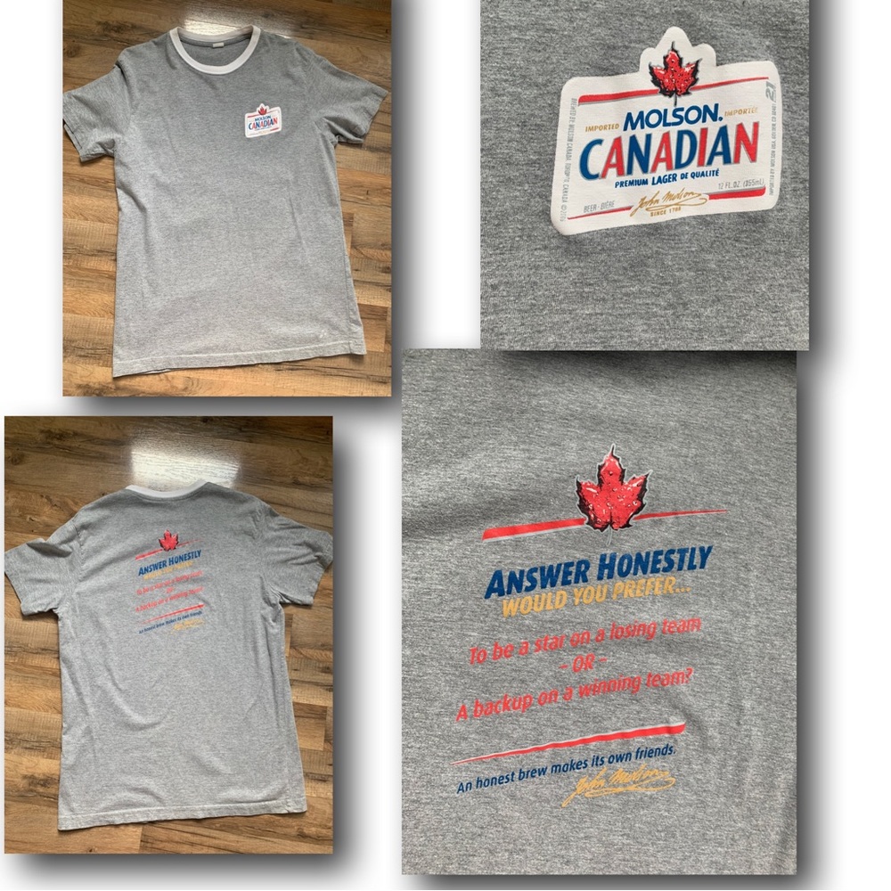 Vintage Molson 🍁 Canadian Double-sided Tee
